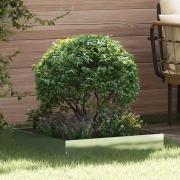 vidaXL Kant för gräsmatta 6 pcs Silver 60 x 60 x 13 cm Rostfritt stål