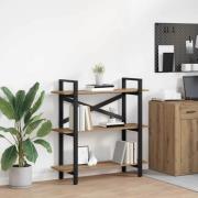 vidaXL Hyllsystem Artisan Ek 100 x 33,5 x 102 cm Konstruerat trä