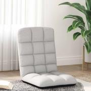 vidaXL Hopfällbar golvstol molngrå 71x51x62 cm tyg