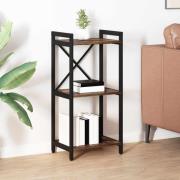 vidaXL Bokhylla Rökfärgad ek 40 x 30 x 83 cm Konstruerat trä