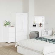 vidaXL Förvaringsskåp Högblanka vita 40 x 48 x 81 cm Konstruerat trä