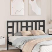 vidaXL Sänggavel svart 146x4x100 cm massiv furu