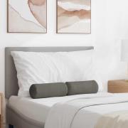 vidaXL Bolsterkuddar 2 pcs Ljusgrå Ø 15 x 40 cm Kordread tyg