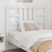 vidaXL Sänggavel vit 106x4x100 cm massiv furu