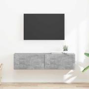 vidaXL TV Vägghylla 2 pcs Betong 60 x 31 x 29.5 cm Konstruerat trä