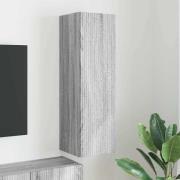 vidaXL TV Vägghylla Grå Sonoma 30 x 31 x 100 cm Konstruerat trä