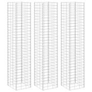 vidaXL Gabioner 3 st 30x30x200 cm järn