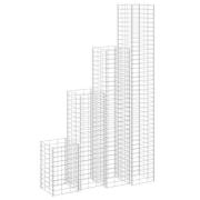 vidaXL Gabioner 4 st 30x30x50/100/150/200 cm järn