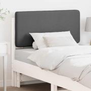 vidaXL Klädd sänggavel Vit och ljusgrå 100 cm Massiv furu