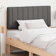 vidaXL Klädd sänggavel Brun och Mörkgrå 100 cm Massiv furu