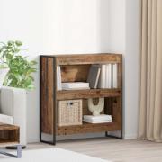 vidaXL Bokskåp Gammalt trä 80 x 30 x 86,5 cm Konstruerat trä