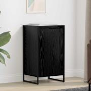 vidaXL Sideboard Svart Ek 43 x 36 x 75,5 cm Konstruerat trä
