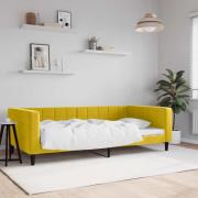 vidaXL Dagbädd gul 100x200 cm sammet