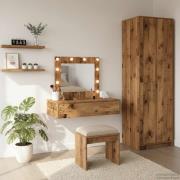 vidaXL Smyckebord med låda Brun 83 x 40 x 70 cm Konstruerat trä