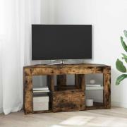 vidaXL Hörn LED TV-skåp Rökt ek 105 x 40 x 50 cm Konstruerat trä