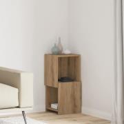 vidaXL Hörnskåp Vit 30,5x30x65cm Konstruerat trä