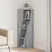 vidaXL Hörnskåp Grå Sonoma 32x32x102cm Konstruerat trä