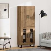 vidaXL Skåp 2 pcs Artisan Ek 69,5 x 34 x 180 cm