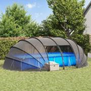 vidaXL Pooltält Dome Transparent 640 x 432 x 205 cm