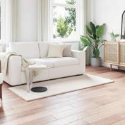 vidaXL Halkfri imitationskaninpälsmatta Olite Kräm 80 x 200 cm