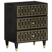 vidaXL Sängbord 50x33x60 cm massivt mangoträ