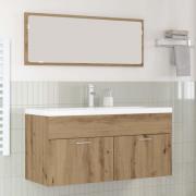 vidaXL Badrumsskåp Artisan Ek 100 x 38,5 x 46 cm Konstruerat trä
