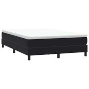vidaXL Ramsäng utan madrass svart 160x210 cm sammet