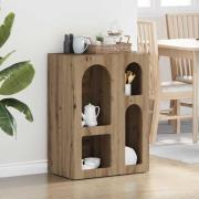 vidaXL Sideboard Artisan Ek 59 x 35 x 80.5 cm Konstruerat trä