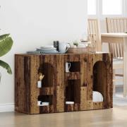 vidaXL Sideboard Gammalt trä 100 x 35 x 59 cm Konstruerat trä