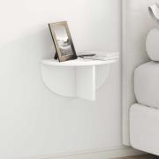 vidaXL Vägg hylla 2 pcs Vit 38 x 19 x 19 cm Konstruerat trä