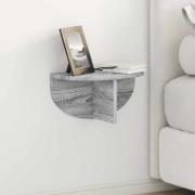 vidaXL Vägg hylla 2 pcs Grå Sonoma 38 x 19 x 19 cm Konstruerat trä