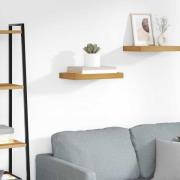 vidaXL Vägg hylla Väggmonterad Brun 40 x 23,5 x 4 cm Konstruerat trä
