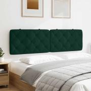vidaXL Headboard Cushion Dark Green 180 cm Velvet