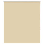 vidaXL Rullgardin mörkläggningsbeige 135x130 cm tyg bredd 131,6 cm
