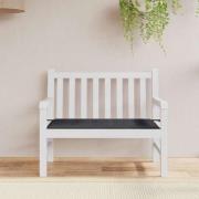 vidaXL Bänkdyna för trädgården svart 100x50x4 cm oxfordtyg