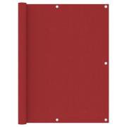 vidaXL Balkongskärm röd 120x300 cm oxfordtyg