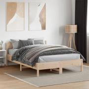 vidaXL Sängram utan madrass 120x190 cm massiv furu