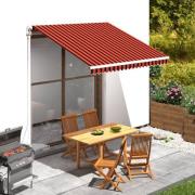 vidaXL Markisduk orange och brun 3x2,5 m