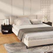 vidaXL Sängbord svart 2 st 45x34x44 cm konstruerat trä