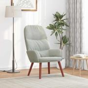 vidaXL Vilstol ljusgrå sammet