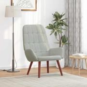 vidaXL Vilstol ljusgrå sammet