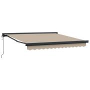 vidaXL Markis Beige 350 x 250 x 165 cm Polyester och aluminium