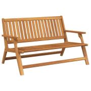 vidaXL Avkopplingsbänk Brun Massivt Akaciaträ