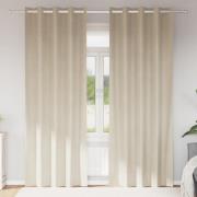 vidaXL Mörkläggningsgardiner 2 pcs Kräm 140 x 245 cm Sammet