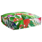 vidaXL Kudde Blommor Flerfärgsdesign 50 x 50 x 12 cm Oxford Tyg