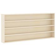vidaXL Väggdisplay med hylla Beige 80 x 8,5 x 36 cm Konstruerat trä