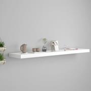 vidaXL Svävande vägghylla vit 120x23,5x3,8 cm MDF