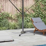 vidaXL Parasollfot Silver 23 x 14 x 6 cm