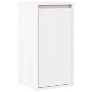 vidaXL Väggskåp vit 30x30x100 cm massiv furu