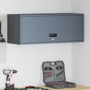 vidaXL Vägghylla för garage Antracit 90 x 33 x 35 cm